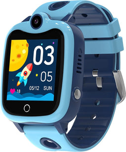YEDASAH - 4G - Smartwatch voor kinderen - Blauw
