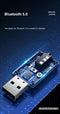 Exclusive by TW T7 - 2 in 1 USB Bluetooth 5.0 Zender en Ontvanger - Bereik tot 15 Meter - Draadloze Audio Adapter - Zwart/grijs