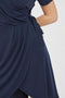 VILA VINAYELI SS KNEE WRAP DRESS - Dames Jurk - V-hals - Maat L