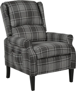 vidaXL Fauteuil stof grijs