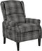 vidaXL Fauteuil stof grijs