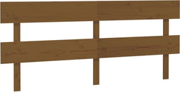 vidaXL - Hoofdbord - 184x3x81 - cm - massief - grenenhout - honingbruin