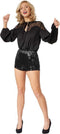 Dressforfun Pailletten-short - Sexy hotpants - Glanzende afwerking - Zwart L