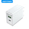 Vention FBBW0-EU - Oplader - USB Type-C - Snelladen Quick Charge 3.0 - Wit