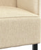 vidaXL - Hoogrugbank - Crème - 109x56x121 - cm - Stof