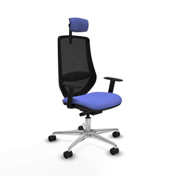 Bureaustoel Piqueras y Crespo D086N2W Licht Blauw