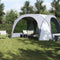 vidaXL - Partytent - waterdicht - wit - en - grijs