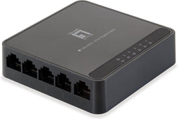 LevelOne GEU-0522 - Netwerk-switch - 5x RJ-45 Gigabit Ethernet 10/100/1000 - Zwart