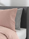 YELLOW Chambray Dekbedovertrek - Eenpersoons - 140x200/220 cm - Mandarin Red