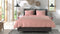 YELLOW Chambray Dekbedovertrek - Eenpersoons - 140x200/220 cm - Mandarin Red