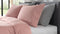 YELLOW Chambray Dekbedovertrek - Lits-jumeaux - 240x200/220 cm - Mandarin Red
