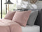 YELLOW Chambray Dekbedovertrek - Lits-jumeaux - 240x200/220 cm - Mandarin Red