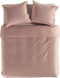 YELLOW Chambray Dekbedovertrek - Lits-jumeaux - 240x200/220 cm - Mandarin Red