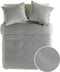 YELLOW Chambray Dekbedovertrek - Tweepersoons - 200x200/220 cm - Dark Grey