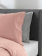 YELLOW Chambray Dekbedovertrek - Tweepersoons - 200x200/220 cm - Mandarin Red