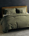 YELLOW Cialda Dekbedovertrek - Eenpersoons - 140x200/220 cm - Army Green