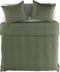 YELLOW Cialda Dekbedovertrek - Eenpersoons - 140x200/220 cm - Army Green