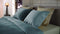 YELLOW Cialda Dekbedovertrek - Eenpersoons - 140x200/220 cm - Dusk Blue