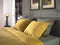 YELLOW Cialda Dekbedovertrek - Eenpersoons - 140x200/220 cm - Ochre Gold