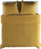 YELLOW Cialda Dekbedovertrek - Eenpersoons - 140x200/220 cm - Ochre Gold