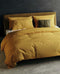 YELLOW Cialda Dekbedovertrek - Eenpersoons - 140x200/220 cm - Ochre Gold