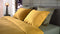 YELLOW Cialda Dekbedovertrek - Eenpersoons - 140x200/220 cm - Ochre Gold