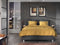YELLOW Cialda Dekbedovertrek - Eenpersoons - 140x200/220 cm - Ochre Gold