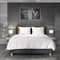 YELLOW Cialda Dekbedovertrek - Eenpersoons - 140x200/220 cm - Silver Grey