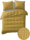 YELLOW Cialda Dekbedovertrek - Lits-jumeaux - 240x200/220 cm - Ochre Gold