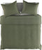 YELLOW Cialda Dekbedovertrek - Tweepersoons - 200x200/220 cm - Army Green