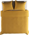 YELLOW Cialda Dekbedovertrek - Tweepersoons - 200x200/220 cm - Ochre Gold