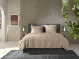 Yellow Dekbedovertrek Bamboo - Tweepersoons - 200x200/220 cm - Desert Sand