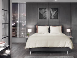 Yellow Dekbedovertrek Cialda - Tweepersoons - 200x200/220 cm - Bone White