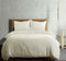 Yellow Dekbedovertrek JOELLE - Effen Bedlinnen - 260x220 - Off-White - Dekbedhoes van 100% Katoen