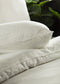 Yellow Dekbedovertrek JOELLE - Effen Bedlinnen - 260x220 - Off-White - Dekbedhoes van 100% Katoen