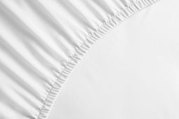 Yellow Hoeslaken Percale - Onderlaken voor tweepersoonsbed - 180x210-220 - 100% Katoen-Perkal - Wit