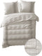 Yellow Kagusa Dekbedovertrek - Tweepersoons - Percale - 200x200-220cm - Grijs