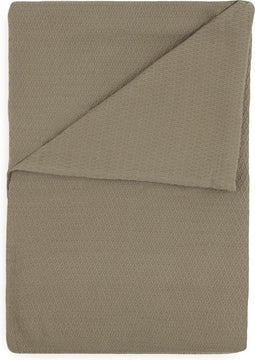 Yellow Lianne katoen sprei taupe - 180x260 - luxe uitstraling - premium kwaliteit