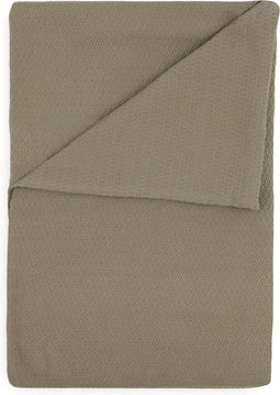 Yellow Lianne katoen sprei taupe - 270x260 - luxe uitstraling - premium kwaliteit