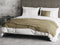 Yellow Lianne katoen sprei taupe - 270x260 - luxe uitstraling - premium kwaliteit