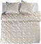 YELLOW Nova Dekbedovertrek - Eenpersoons - 140x200/220 cm - Offwhite