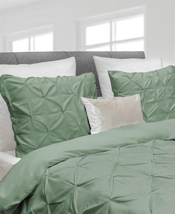 YELLOW Nova Dekbedovertrek - Tweepersoons - 200x200/220 cm - Mineral Green