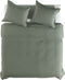 Yellow Percale Dekbedovertrek - Eenpersoons - 140x200/220 cm - Army Green