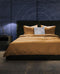 Yellow Percale Dekbedovertrek - Eenpersoons - 140x200/220 cm - Cognac Brown