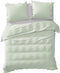 Yellow Percale Dekbedovertrek - Eenpersoons - 140x200/220 cm - Ice Green