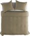 Yellow Percale Dekbedovertrek - Eenpersoons - 140x200/220 cm - Safari Sand