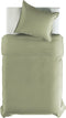 Yellow Percale Dekbedovertrek - Eenpersoons - 140x200/220 cm - Silent Green