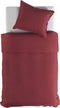 Yellow Percale Dekbedovertrek - Eenpersoons - 140x200/220 cm - Spicy Red