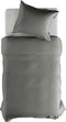 Yellow Percale Dekbedovertrek - Eenpersoons - 140x200/220 cm - Steel Grey
