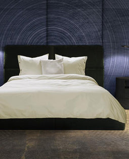 Yellow Percale Dekbedovertrek - Eenpersoons - 140x200/220 cm - Pristine Ivory